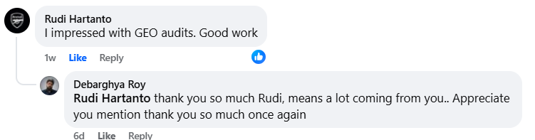 Testimonial from Rudi Hartanto