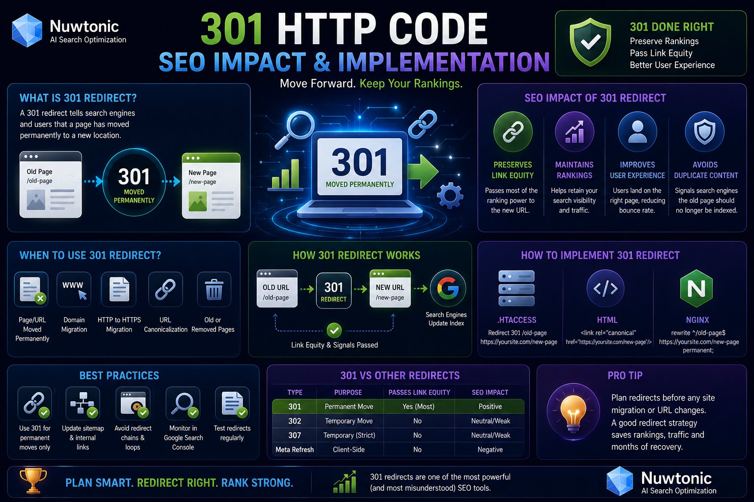 301 HTTP Code: SEO Impact & Implementation